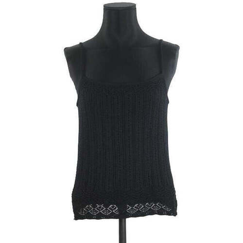 Vêtements Femme T-Shirt NIKE 137-147 cm taille M noir et gris Ralph Lauren Camisole en soie Noir