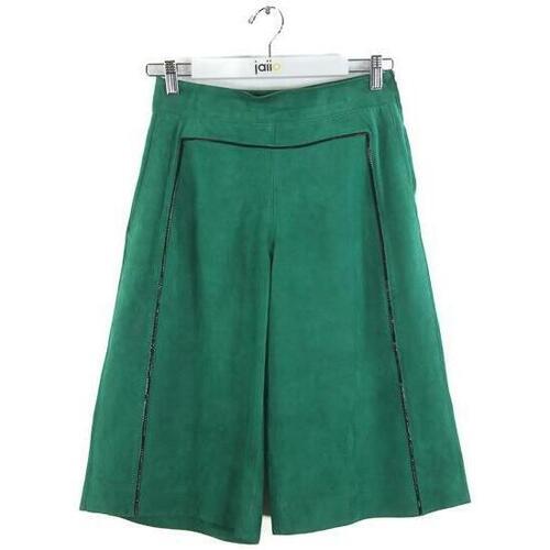 Vêtements Femme Shorts / Bermudas Longchamp Bermuda en cuir Vert