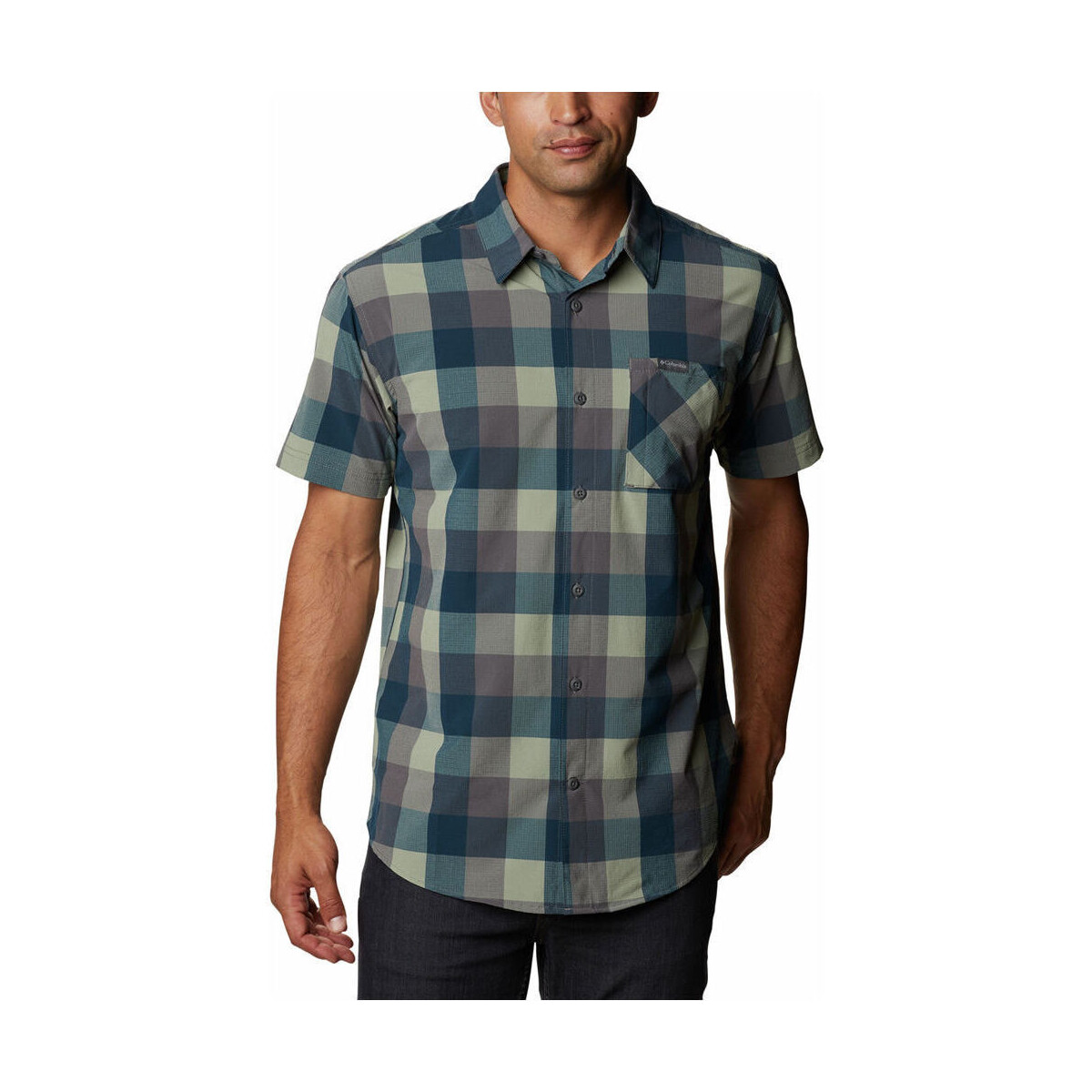 Vêtements Homme Chemises manches courtes Columbia Triple Canyon SS Shirt Bleu