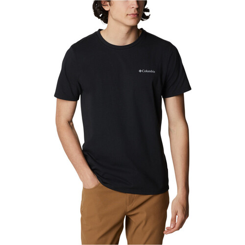 Vêtements Homme T-shirts manches courtes Columbia Athletic Long Sleeve Sweatshirt  Short Sleeve Tee Noir