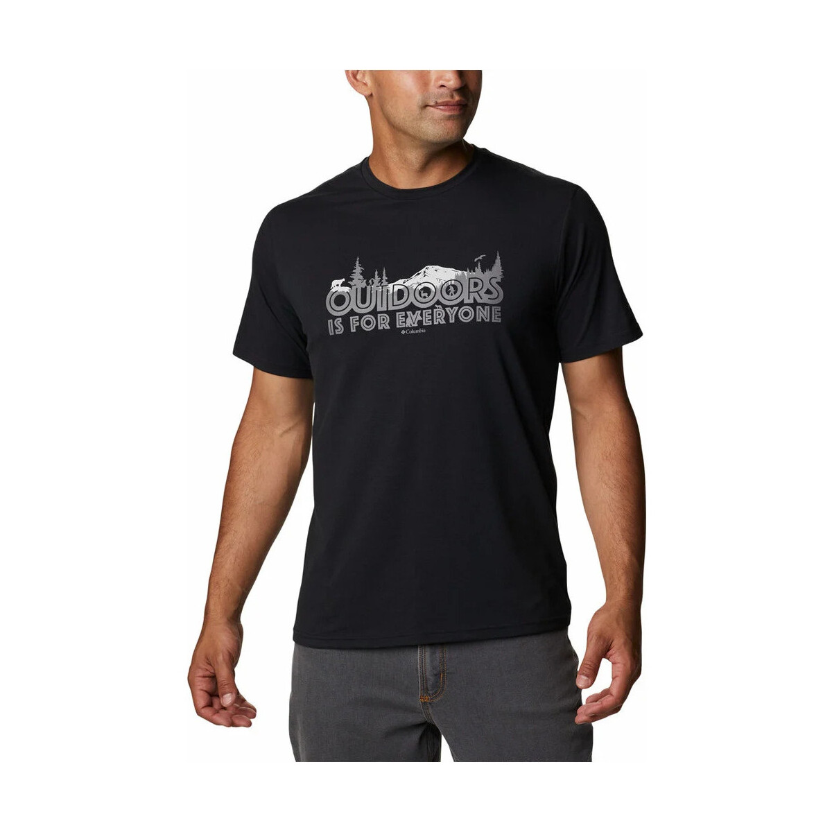 Vêtements Homme T-shirts manches courtes Columbia Men's Sun Trek Short Sleeve Graphic Tee Noir