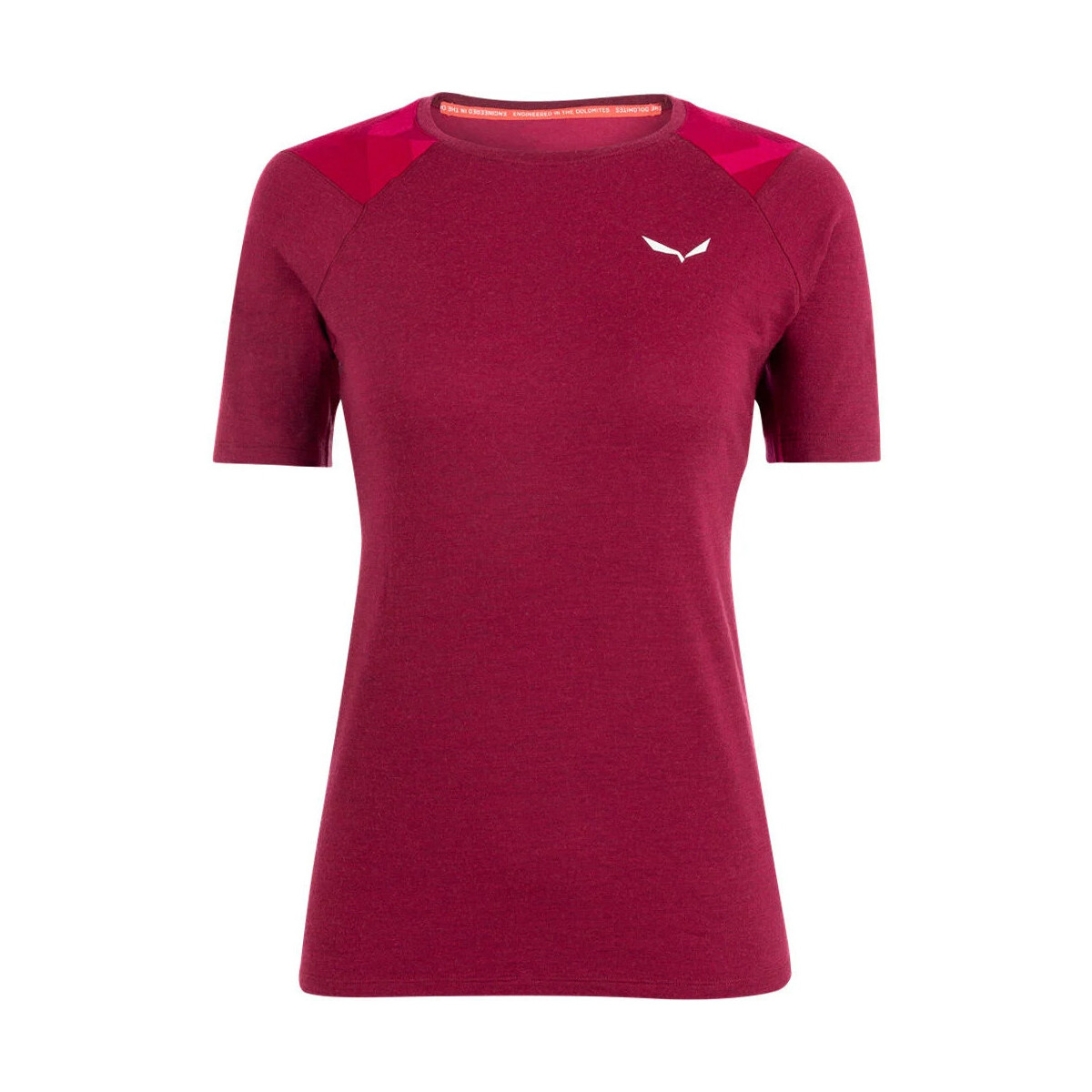 Vêtements Femme T-shirts manches courtes Salewa CRISTALLO WARM AMR W T-SRT. Rouge