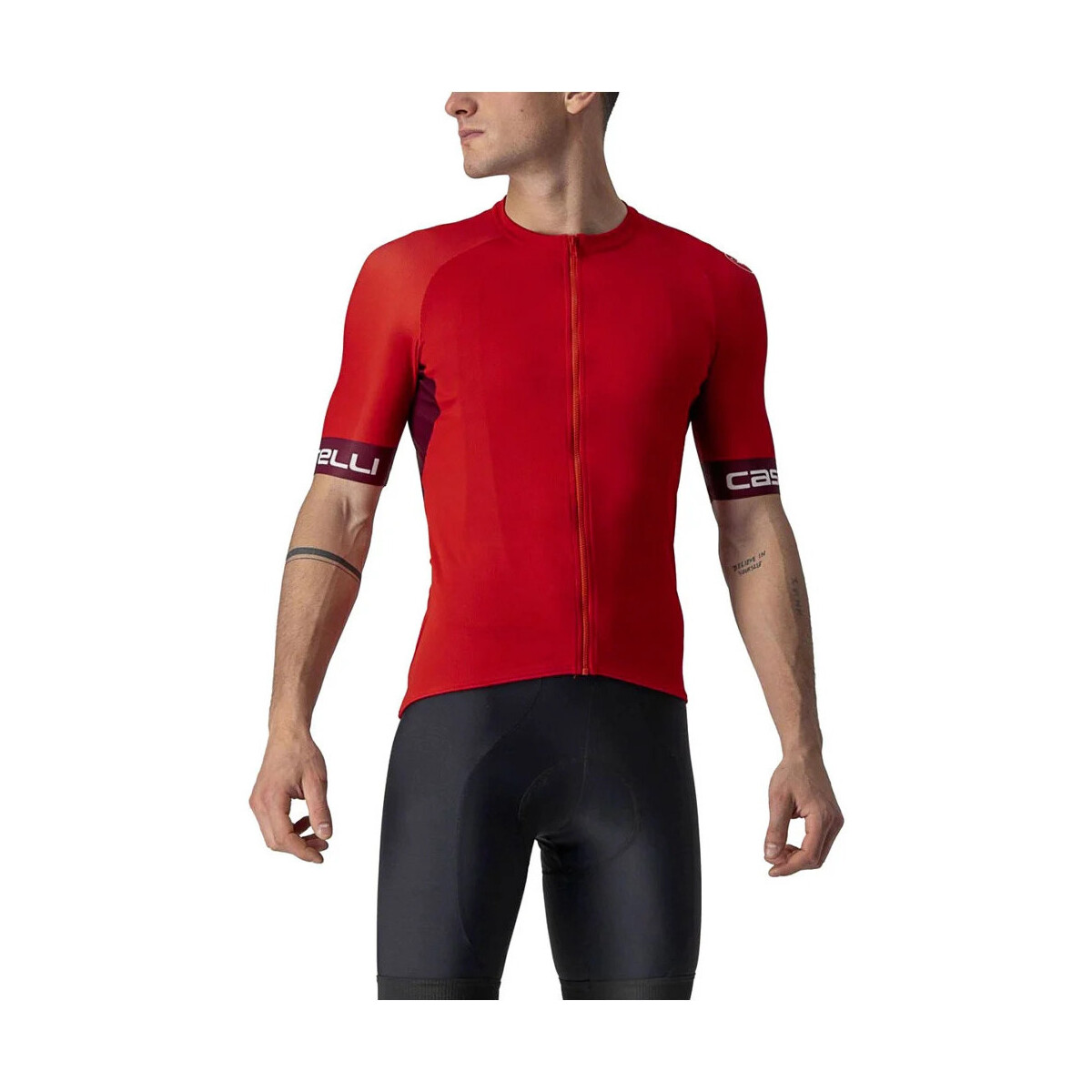 Vêtements Homme T-shirts manches courtes Castelli Maillot Entrata VI Rouge