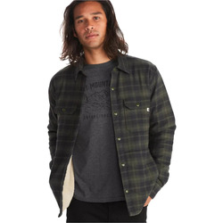 Vêtements Homme Chemises manches longues Marmot Ridgefield Heavyweight Sherpa Lined Flannel Vert