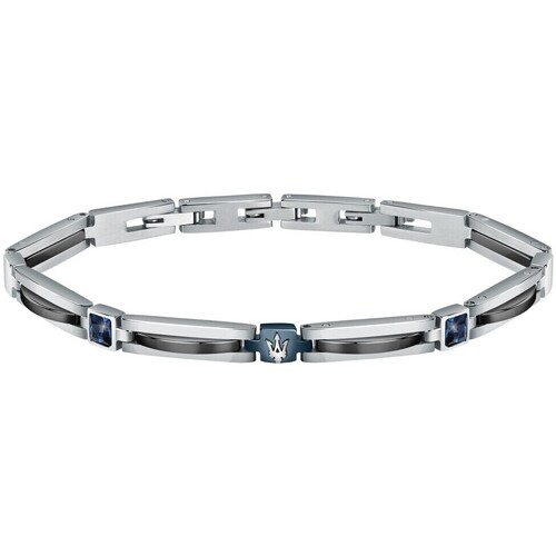 Voir mes préférés Homme Bracelets Maserati Bracelet en acier et céramique Bleu
