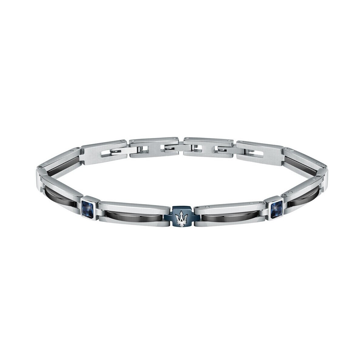 Montres & Bijoux Homme Bracelets Maserati Bracelet en acier et céramique Bleu