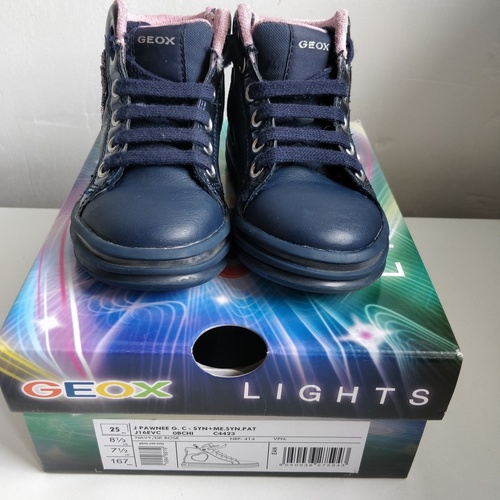 Chaussures Fille Baskets montantes Geox Enf.france Basket Geox fille taille 24 Bleu