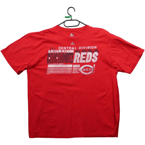 Vêtements Homme T-shirts MTE-1 manches courtes Majestic T-Shirt  Cincinnati Reds MLB Rouge