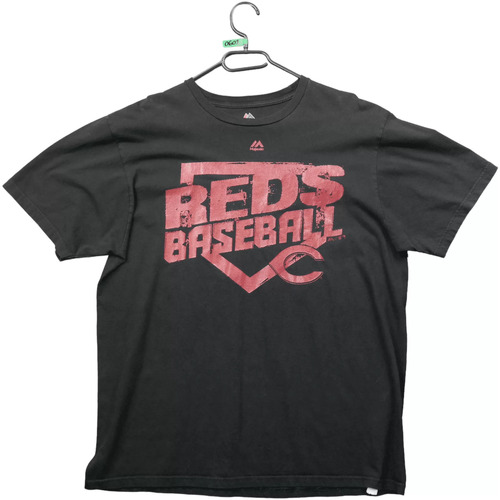 Vêtements Homme Lampes à poser Majestic T-Shirt  Cincinnati Reds MLB Noir