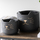 Maison & Déco Vases / caches pots d'intérieur Jolipa Cache Pot de Fleurs Chat Noir Noir