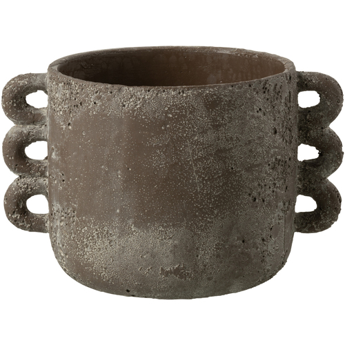 Maison & Déco Vases / caches pots d'intérieur Jolipa Cache-pot en céramique marron Marron