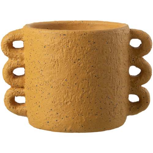Gagnez 10 euros Vases / caches pots d'intérieur Jolipa Cache-pot en céramique ocre jaune Jaune