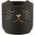 Linge de maison Vases / caches pots d'intérieur Jolipa Petit cache Pot en ciment Chat noir et Or Noir