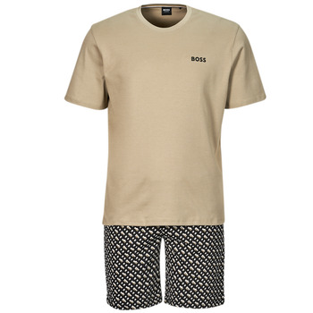 Vêtements Homme Pyjamas / Chemises de nuit BOSS Relax Short Set Beige / Noir