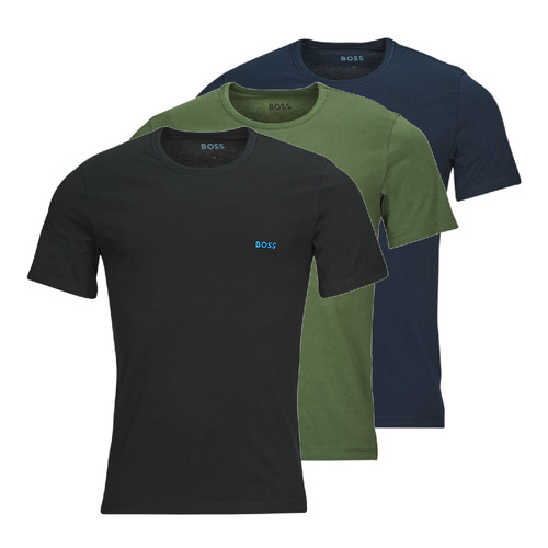 Vêtements Homme T-shirts manches courtes BOSS TShirtRN 3P Classic Kaki / Noir / Marine