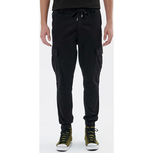 Vêtements Homme Pantalons Kaporal - pantalon cargo - noir Noir