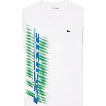 Vêtements Homme T-shirts & Polos Lacoste T shirt col rond  Ref 59965 001 Blanc Blanc