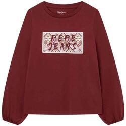 Vêtements Fille T-shirts & Polos Pepe jeans  Rouge