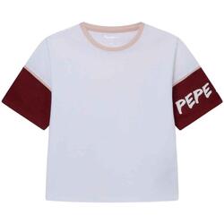 Vêtements Fille T-shirts & Polos Pepe jeans  Blanc