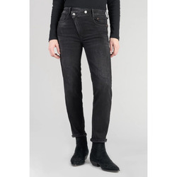 Vêtements Femme Jeans Le Temps des Cerises Zep pulp taille haute 7/8ème jeans destroy noir Noir