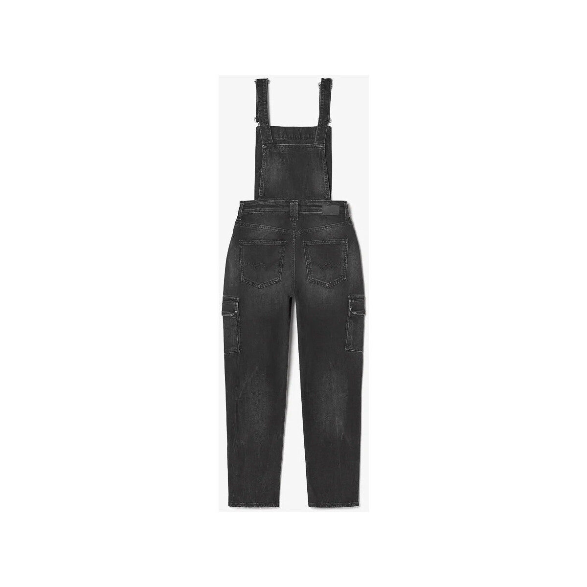 Vêtements Fille Combinaisons / Salopettes Le Temps des Cerises Salopette pantalon camil en jeans noir délavé Noir