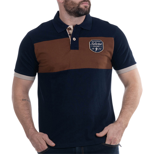 Vêtements Homme cotton tricolour-detail T-shirt Ruckfield Polo coton biologique Multicolore
