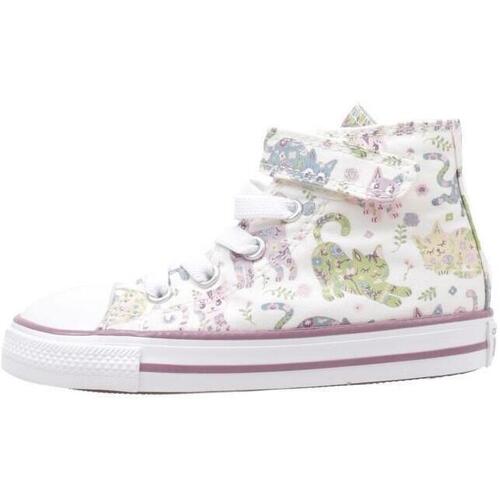 Chaussures Fille Baskets basses suede Converse CHUCK TAYLOR ALL STAR EASY-ON FELINE FLORALS Rose