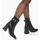 Chaussures Femme Bottines Vanessa Wu Bottines montantes Clémentine noires à talon trapèze Noir