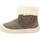 Chaussures Fille Bottes Geox B OMAR GIRL WPF Gris
