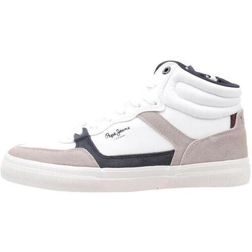 Chaussures Homme Baskets montantes Pepe Cancan jeans KENTON MASTERBOOT M Blanc