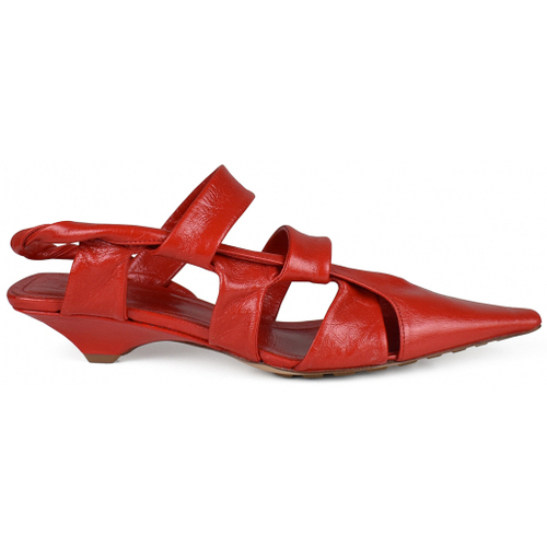 Chaussures Femme Sandales et Nu-pieds contrast-panel Bottega Veneta Sandales BV Point Rouge
