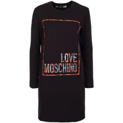 Vêtements Femme Robes Love Moschino Love Moschino robe courte en polaire noire Noir