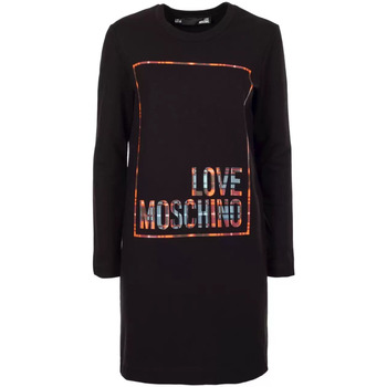 Vêtements Femme Robes Love Moschino Love Moschino robe courte en polaire noire Noir