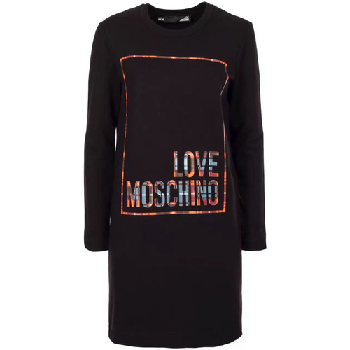 Vêtements Femme Sweats Love Moschino Love Moschino robe courte en polaire noire Noir