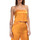 Vêtements Femme Débardeurs / T-shirts sans manche Isabelle Blanche Top court orange Orange