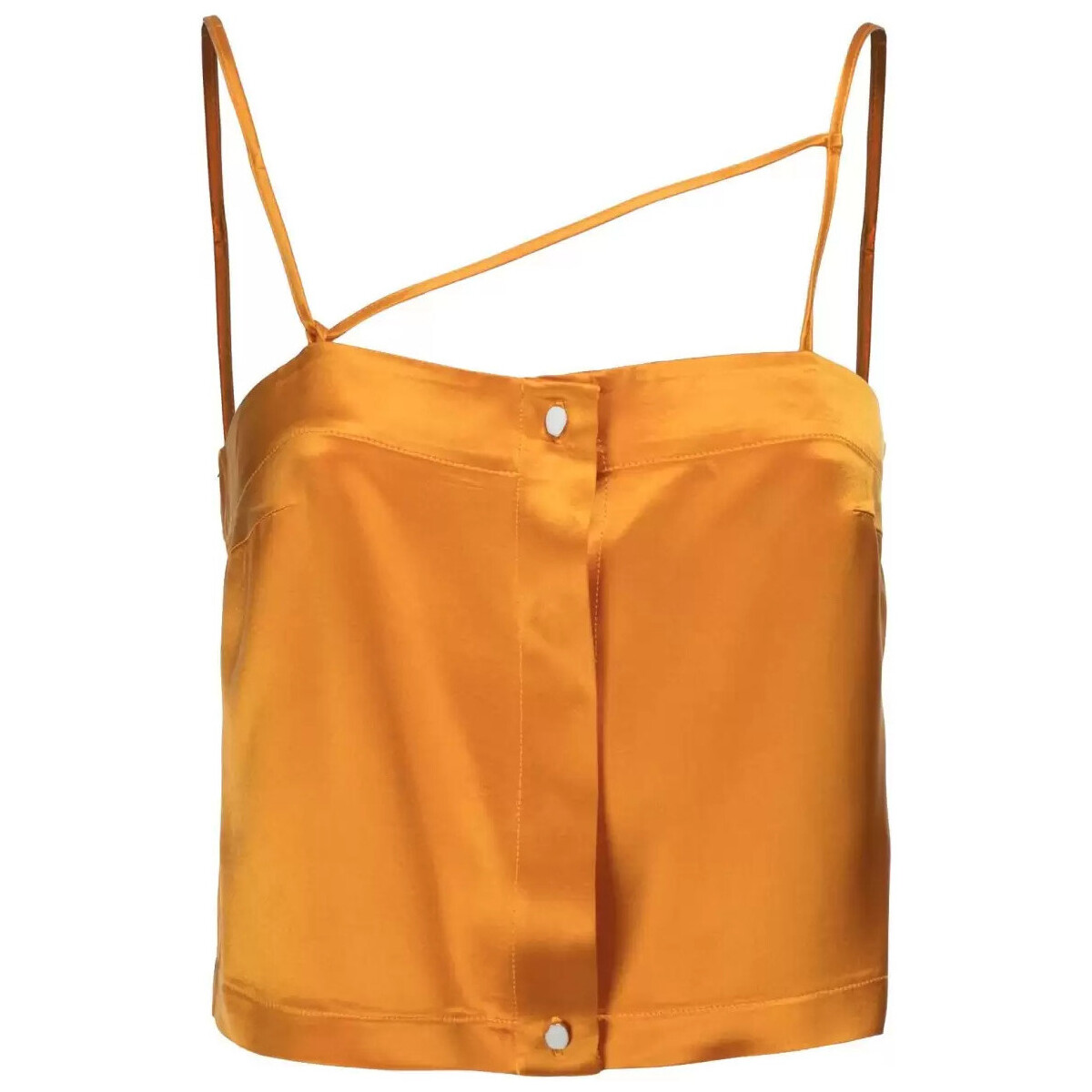Vêtements Femme Débardeurs / T-shirts sans manche Isabelle Blanche Top court orange Orange