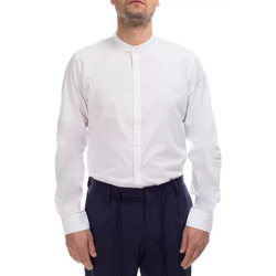 Vêtements Homme Chemises manches longues Outfit Tenue de chemise classique blanche à col coréen pour hommes Blanc