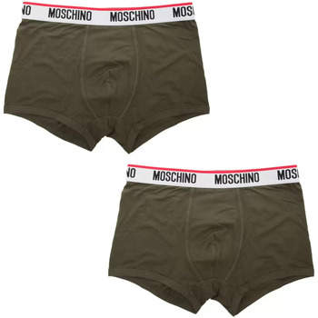 Sous-vêtements Homme Slips Moschino boxer elastico logoto bipack vert Vert