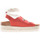 Chaussures Femme Sandales et Nu-pieds Colors of California Couleurs des sandales de Californie à l'esclave de coraux Rouge
