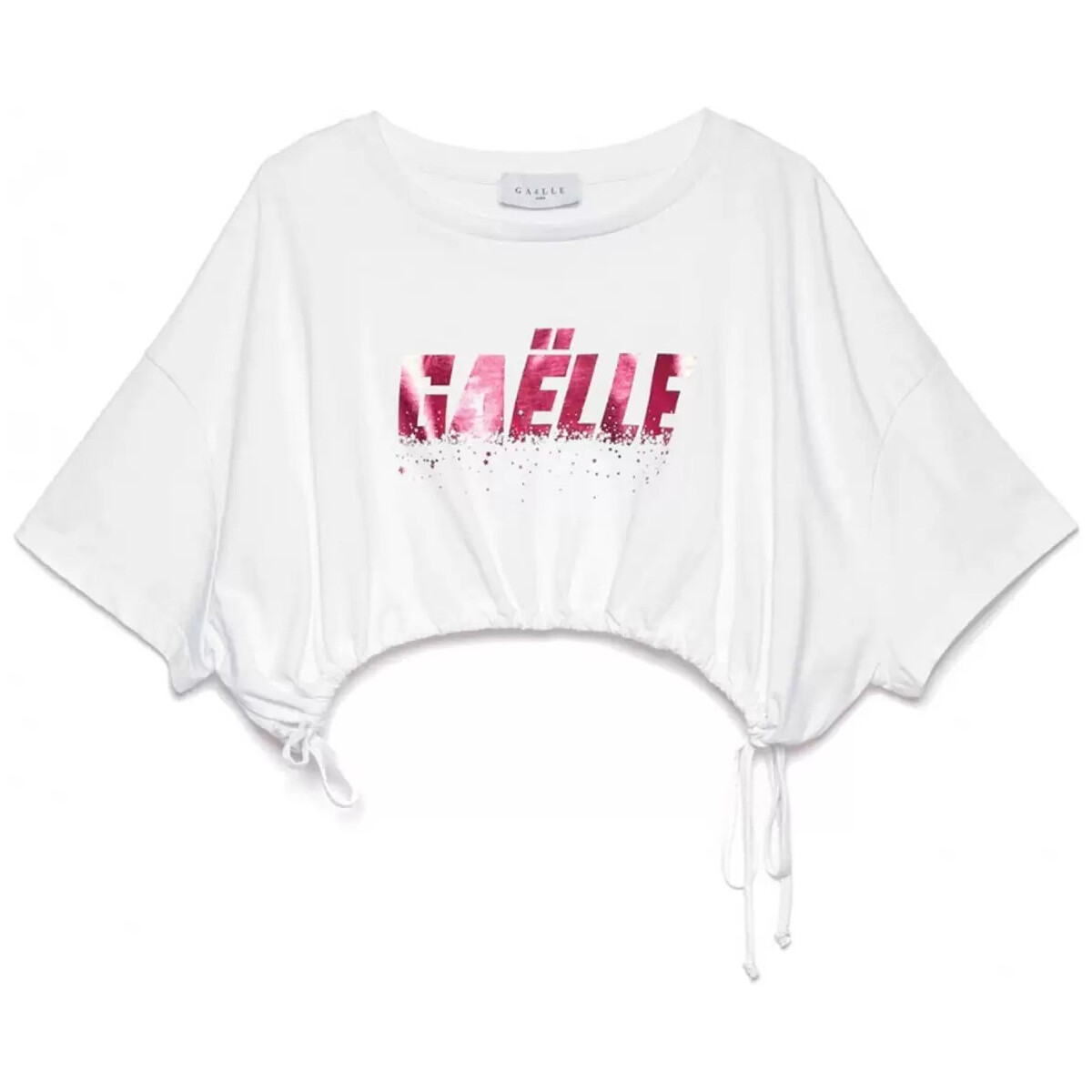 Vêtements Femme T-shirts & Polos GaËlle Paris Logo en métal manches courtes Blanc