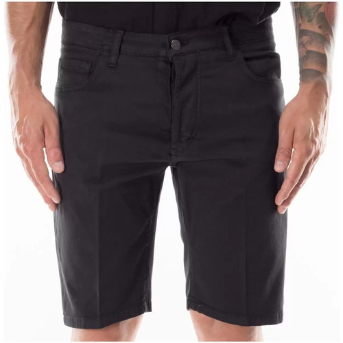 Vêtements Homme Shorts / Bermudas Outfit Tenue bermuda homme en coton noir Noir