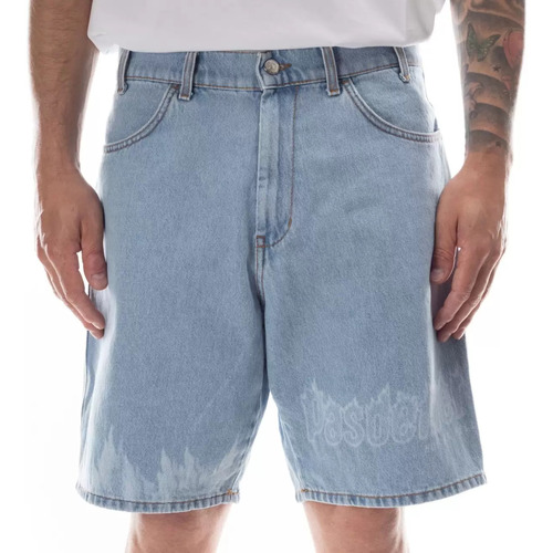 Vêtements Homme Shorts / Bermudas The Happy Monk short in denim Bleu