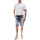 Vêtements Homme Shorts / Bermudas Studio Homme Short  en jean légèrement déchiré Bleu