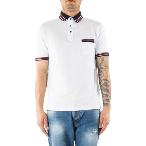 Vêtements Homme Tops / Blouses Outfit T-shirt blanc polo homme Blanc