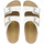 Chaussures Femme Shorts & Bermudas Colors of California Sandales à paillettes  avec boucles Blanc