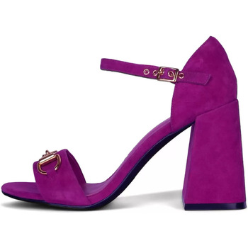 Chaussures Femme Escarpins Jeffrey Campbell - Sandales Pop Star violettes à talons larges Violet