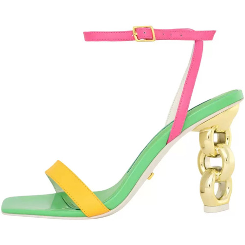Chaussures Femme Escarpins Kat Maconie Sandales multicolores  avec chaîne Riri Multicolore