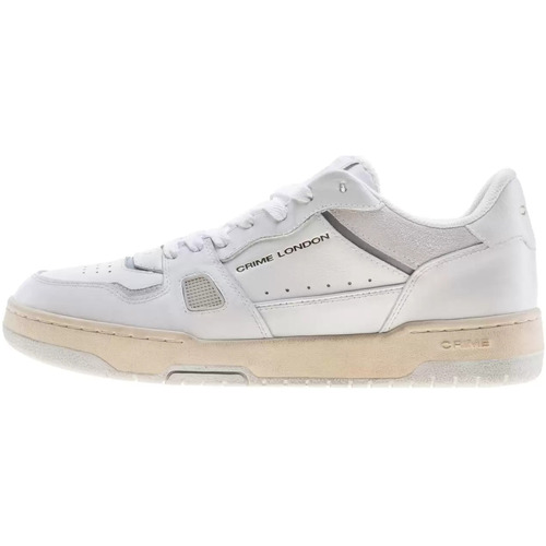 Chaussures Homme Baskets mode Crime London Baskets blanches off-court  pour hommes Blanc