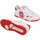 Chaussures Homme Baskets mode Crime London Baskets homme off-court blanches et rouges Blanc