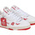 Chaussures Homme Baskets mode Crime London Baskets homme off-court blanches et rouges Blanc